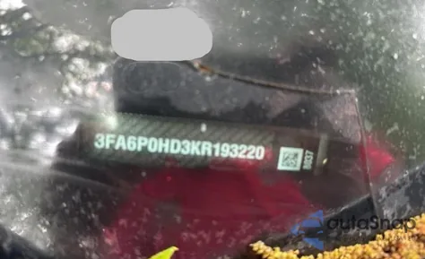 2019 Ford Fusion Se из США, поврежденный, VIN 3FA6P0HD3KR193220